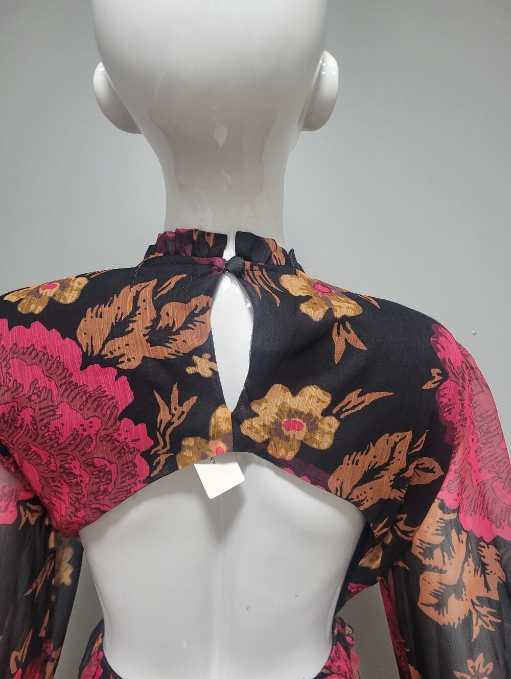 Anthropologie Porridge Puff-Sleeved Floral Mini Dress, BNWT, Size XL - Picture 6 of 11